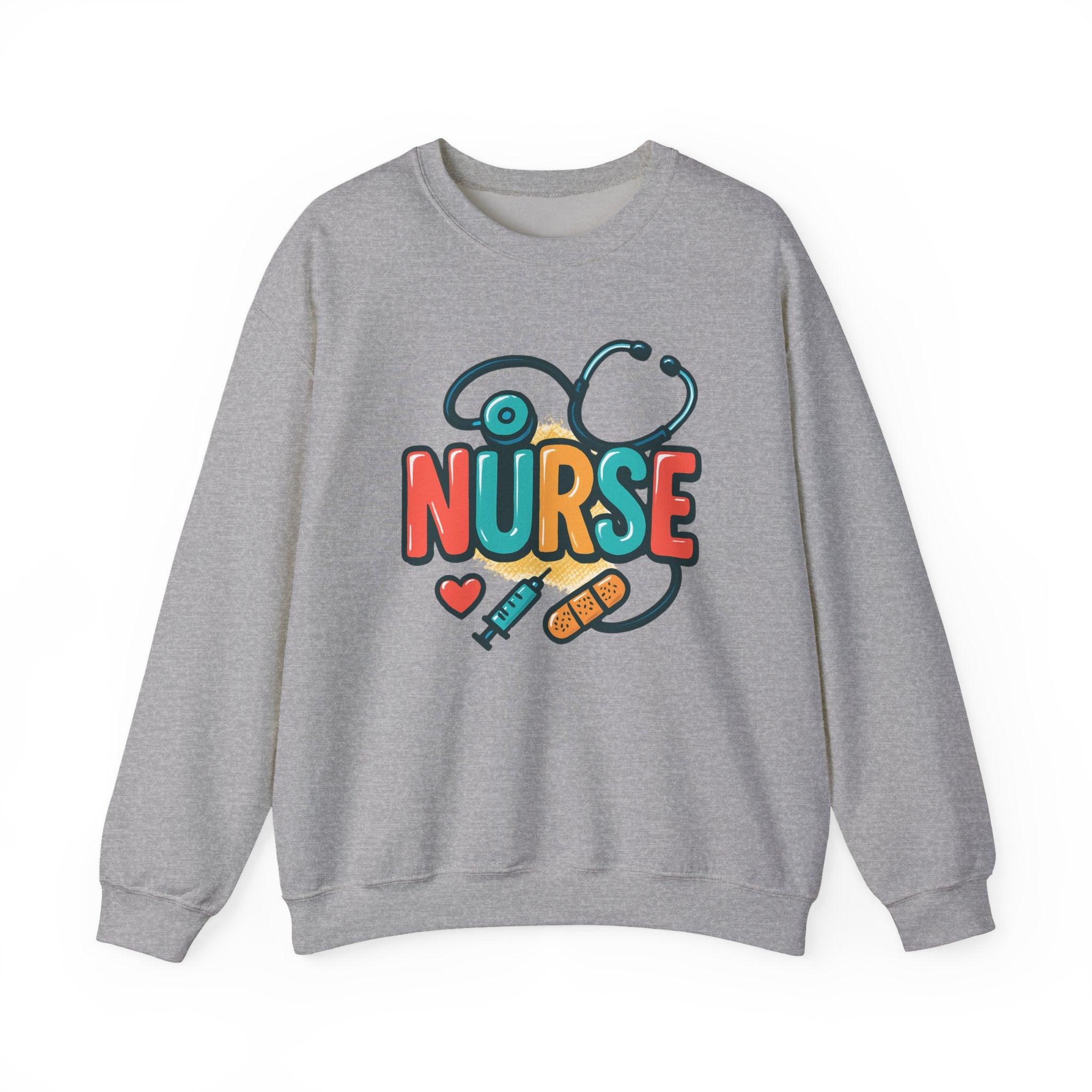 Cute Nurse Crewneck Sweatshirt, Gifts for Nurses, Hospital Humor, Nurse Appreciation, Medical Student Apparel, Funny Nurse Gifts