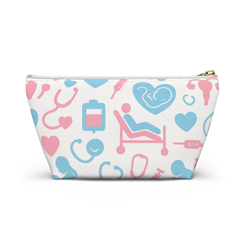 Labor and Delivery Nurse Accessory Pouch, Midwife Gift, Doula Utility Bag, Obstetrician Organizer, Medical Professional Makeup Case
