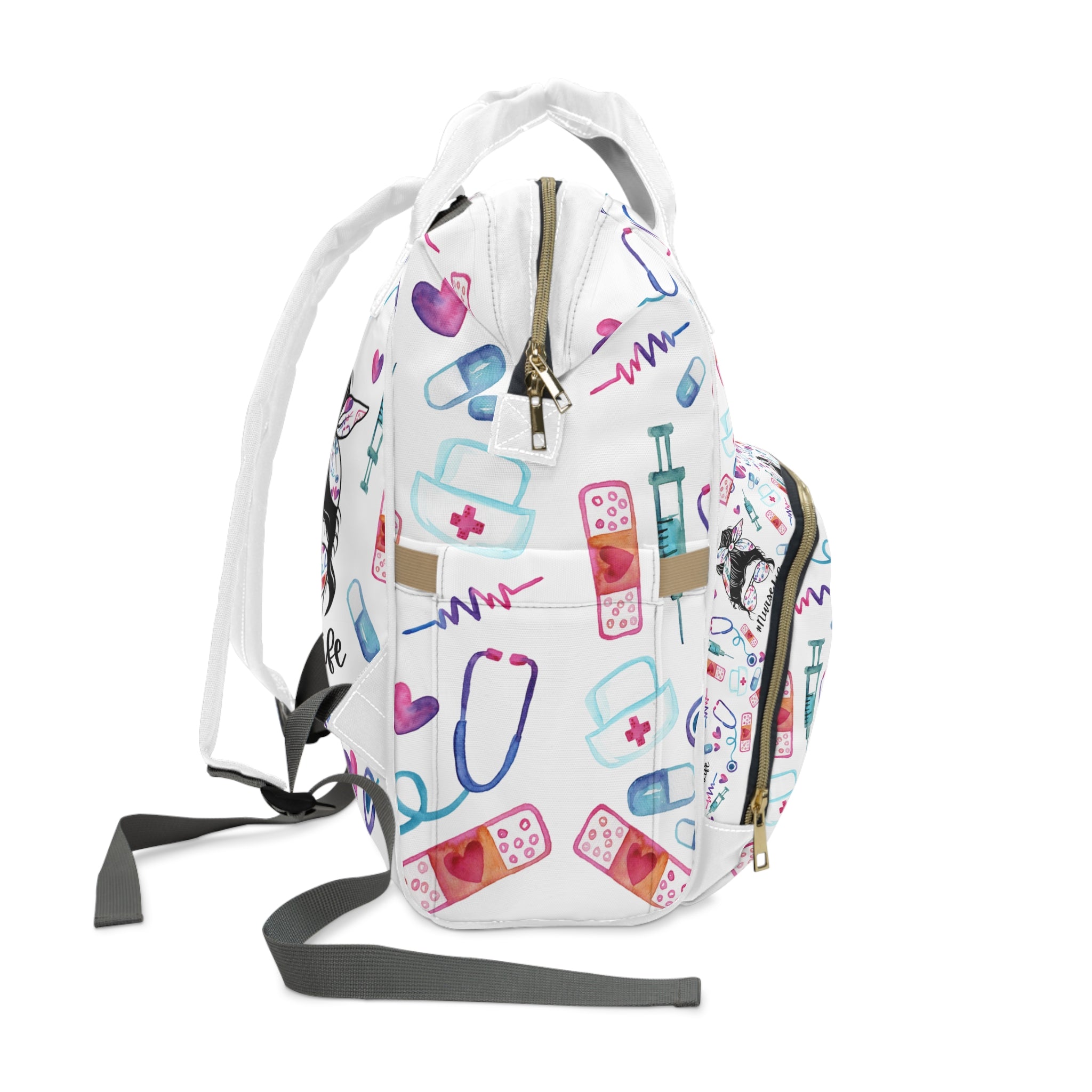 Nurse Life Multifunctional Backpack Tote Bag, Student Nurse, Travel Bag, Work Bag, Gift for Nurses