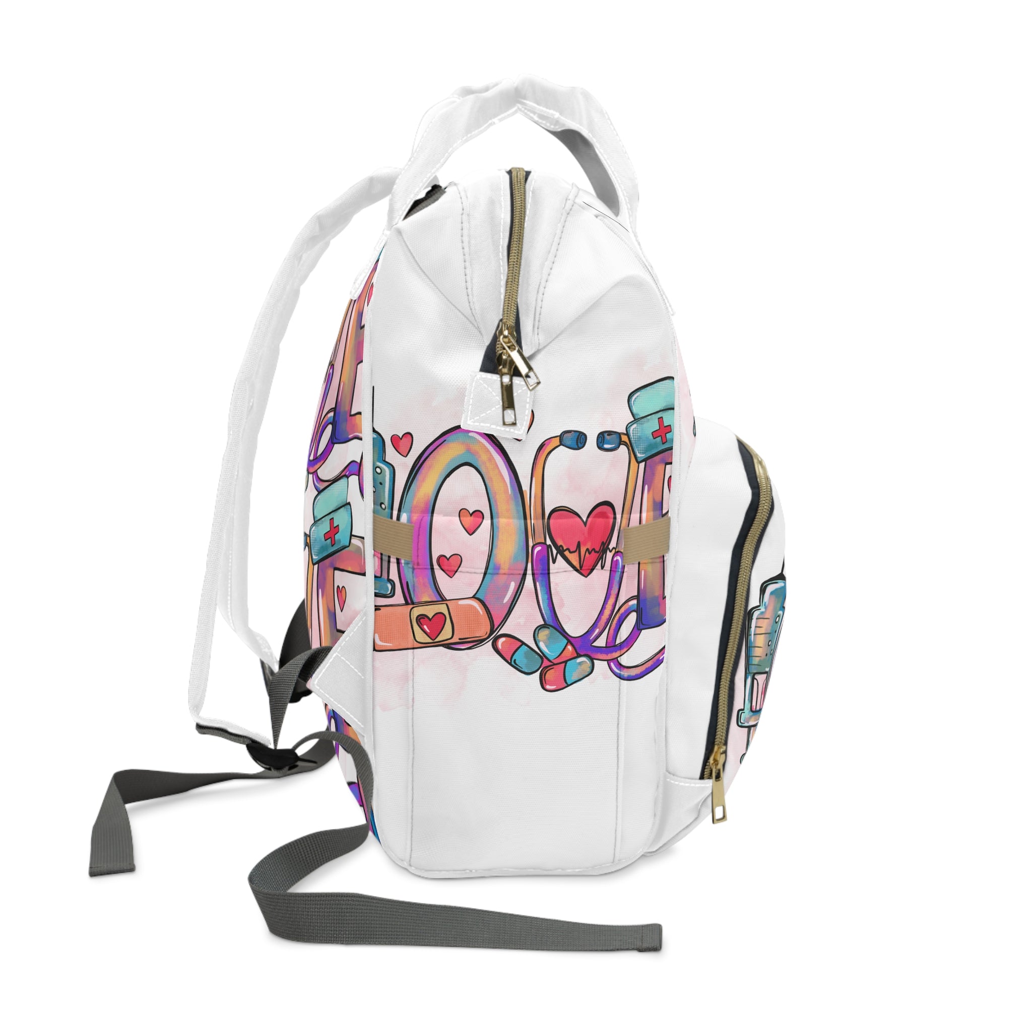 LOVE Multifunctional Nurse Backpack | Nursing School Bag | Medical Professional Work Tote | Nurse Gift