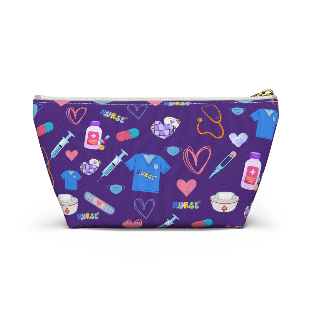 Nurse Love Accessory Pouch, Medical Professional Gift, Zipper Bag, Nurse Appreciation, Healthcare Worker, Graduation Present