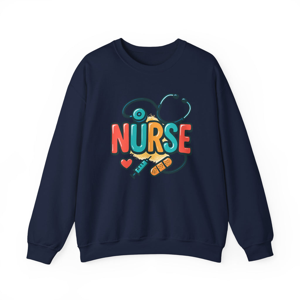 Cute Nurse Crewneck Sweatshirt, Gifts for Nurses, Hospital Humor, Nurse Appreciation, Medical Student Apparel, Funny Nurse Gifts
