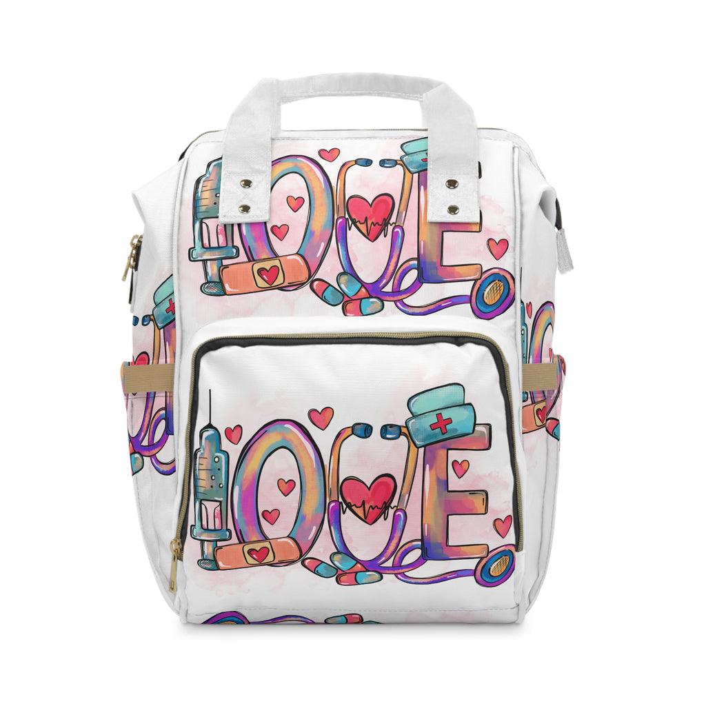 LOVE Multifunctional Nurse Backpack | Nursing School Bag | Medical Professional Work Tote | Nurse Gift