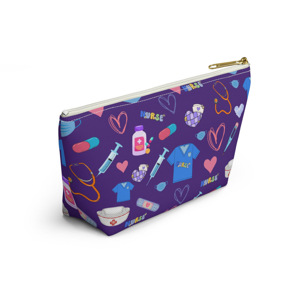 Nurse Love Accessory Pouch, Medical Professional Gift, Zipper Bag, Nurse Appreciation, Healthcare Worker, Graduation Present