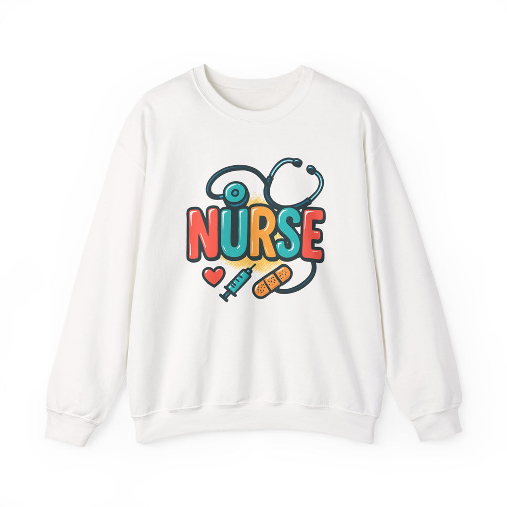 Cute Nurse Crewneck Sweatshirt, Gifts for Nurses, Hospital Humor, Nurse Appreciation, Medical Student Apparel, Funny Nurse Gifts